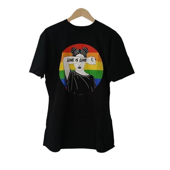 Target Pride Adult Short Sleeve 'Love is Love' T-Shirt - Black New Size Large - Picture 5 of 7